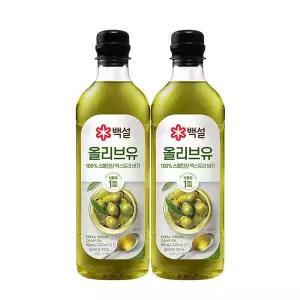 [CJ제일제당][CJ]백설 압착올리브유 900ml x2개