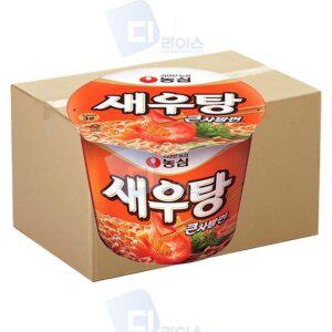 농심 새우탕 큰사발 16개 새우탕면 컵라면 큰컵 간식