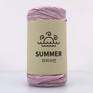 SUMMER 라피아얀 1Pack(같은색상5볼)판매 썸머라피아얀 종이실 가방실 모자 코바늘 소품실