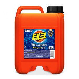 테크 파워액체세제 대용량 본품 8L x 1개