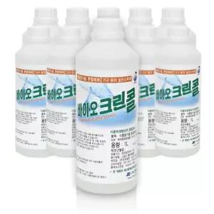 바이오 크린콜 75% 1Lx10개 곡물 발효 알코올 살균소독제/생물 과학 실험 재료