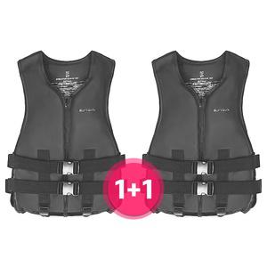 BUFFALO 블랙 에디션 구명조끼 1+1 2개 M-3XL까지 성인구명조끼 빅사이즈 부력보조복 튜브 물놀이용품