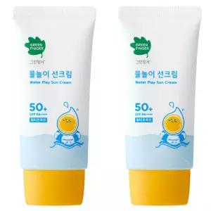 그린핑거 물놀이 유아 선크림 워터프루프 SPF50+ PA++++ 50ml x 2개