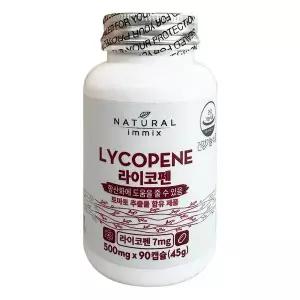 메온셀 (25년 8월부터 외관디자인 리뉴얼 출고) 내추럴이믹스 라이코펜 500mg x 90캡슐 1개 / 써클