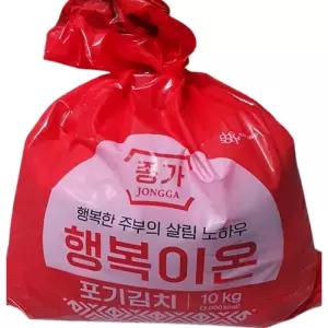 종가 행복이온 포기김치 10kg 종가집 종갓집 김장 배추 김치 국산 국내산 (1srr)