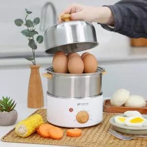 키친아트 올스텐 계란찜기 2단 KA-7014S2 에그 반숙 전기 멀티쿠커