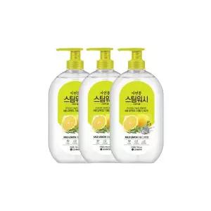 자연퐁 스팀워시 주방세제 레몬향 750ml x 3개
