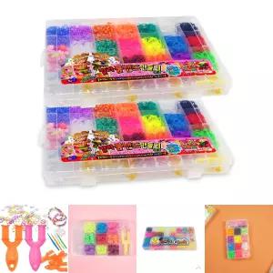 칼라 룸밴드공예세트 - 사이즈(대)/룸/밴드/팔찌/만들기/공예용/컬러/고무줄/DIY/키트/꿰기/공예/공예끈