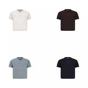 갤러리아 25F/W Premium 웨이브 조직 반팔 카라 니트 4종 택1 [ADF3ET1902]