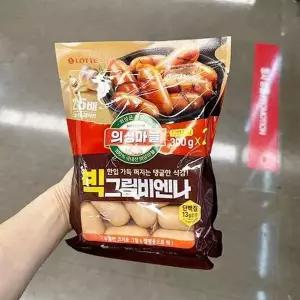 롯데 의성마늘 빅그릴 비엔나 300g x 2개 tx801323