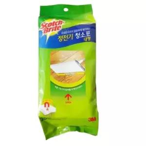 3M 정전기청소포 대형 리필 30매 스위트키퍼호환/부직포/오염/깔끔제거/일회용 머리카락 미세 먼지제거