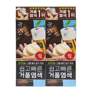 [미쟝센]미쟝센 올뉴 쉽고빠른 거품염색 5N 갈색 x2