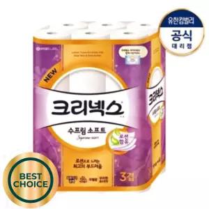 물에녹는 27M30롤 집들이 물에잘녹는 수프림소프트 1팩