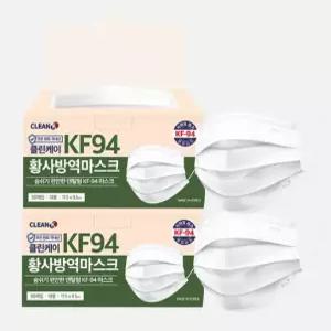 클린케이 KF94 덴탈형 마스크 대형(50개입) 2박스 총 100장 독감예방