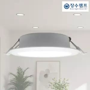 장수램프 LED 매입등 다운라이트 6인치 AC Type 15W 20W 학원 복도 사무실 조명