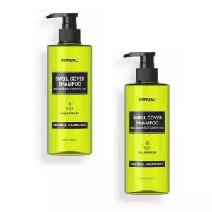쿤달 올데이 스멜커버 청소년샴푸 라임바질앤만다린 400ml x 2개 정수리 냄새 두피 유