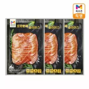 그리팅 목우촌 오메가3 오리훈제 슬라이스 400g X 3팩 자취 신혼 밥 캠핑