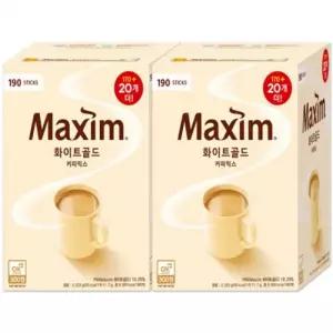 동서맥심화이트골드 커피믹스 190Tx2개