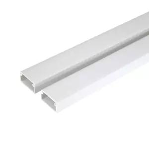 [제이아트]PVC 사각화이트 몰딩 전선커버 폴대 쫄대몰딩가정용 몰딩사각우