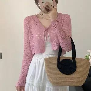 F007515_망니트 미니가디건 볼레로 레이스니트가디건
