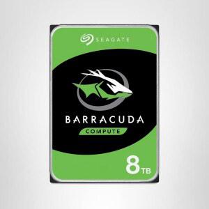 씨게이트 BarraCuda 8TB 내장 하드 드라이브 HDD - 3.5인치 Sata 6Gb/s 5400RPM 256MB 캐시 컴퓨터 데스크톱 PC용 불만제로 포장 (ST8000DM004)