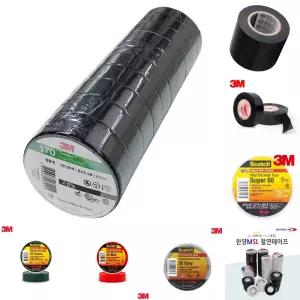 3M 170 고성능 전기 테이프 검정색 19mm x 10M 10개입/공사/보수/전선/작업/하네스/마킹/수리/절연/전기선