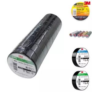 (19mm x 10M 블랙10개입) 3M 170 고성능 전기 테이프/전선/테프/고무/절연/고온/보수/가공/가정용/가정