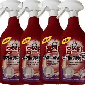 홈스타 맥스프레쉬 뿌리는 곰팡이 싹 곰팡이 제거제(락스함유) 500ml 4개