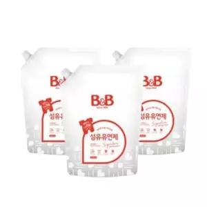 [리뉴얼] 비앤비 시그니처 유아 섬유 유연제 베르가못 리필 1500ml 3개