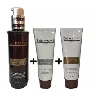 바이오메드 인크레더블 맥스샤이니 클리닉 액티베이터 120 ml 바이오메드 샴푸 100ml+lpp트리트먼트 100ml