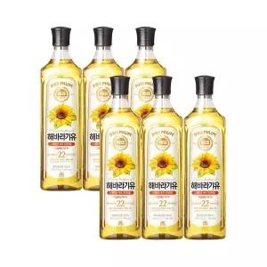 사조대림 해표 해바라기유 900ml x6병