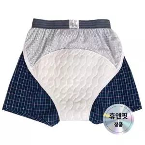 순면 패드 요실금팬티기저귀 [오늘출발]휴앤핏 남자 팬티 남성 노인 방수 요실금 안심