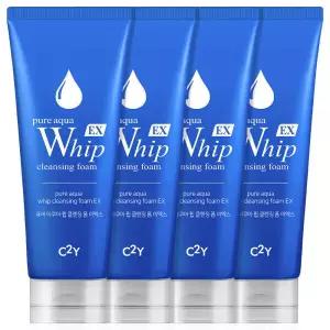 아쿠아 휩 폼클렌징 225ml 4개 클렌징폼 세안제