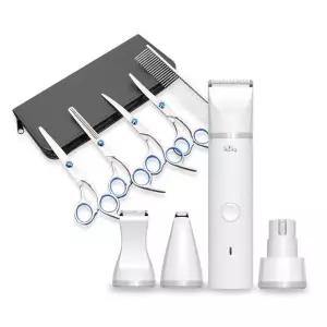 애구애구 강아지 저소음 바리깡 발바닥클리퍼+애견가위 5종 Set 4 in 1 바리깡 + 애견가위5종 42000원에..