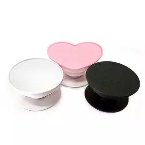 제작 그립 스마트톡 레진 아트 만들기 핸드폰 홈형 블랙 diy 데코덴 부자재 핑거톡 평평 톡홀더 거치대