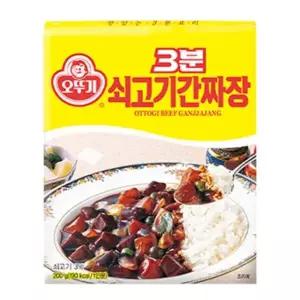 오뚜기 3분 쇠고기간짜장 업소 캠핑 급식 200g 24개