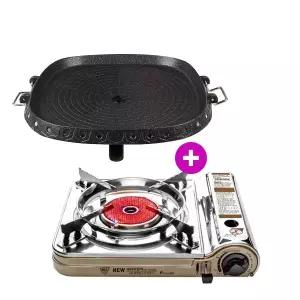 맥선 MS-3500CS 휴대용 버너 1개 + 사각불판 1개