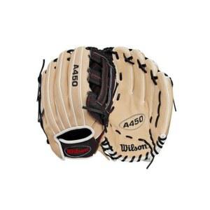 Wilson 2024 A450 305cm12인치 투구 청소년 야구 오른손 외야 블론드블랙레드 장갑