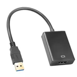노트북 hdmi 변환 모니터 케이블 확장 usb hdmi 변환 젠더 그래픽카드 분배기 외부 멀티 외장 듀얼