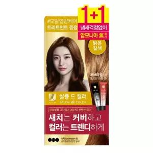 엘라스틴 살롱드컬러 염모제 2입 (밝은갈색)