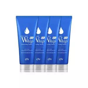 퓨어 아쿠아 휩 클렌징폼 EX 225ml 4개 대용량 폼클렌징