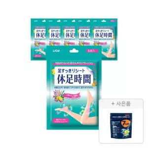 휴족시간 쿨링시트, 6입, 6개 + 증정 (냉감테라피 데오 시트 15매, 1개)