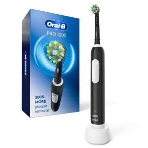Oral-B Pro 1000 충전식 전동 칫솔, 블랙