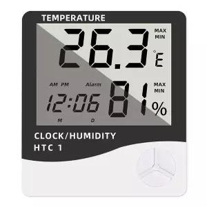 HTC-1 HTC-2 LCD 전자 디지털 온습도계 가정용 온도계 습도계 실내외 기상 관측소 시계