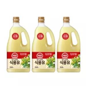 사조해표 식용유 1.8L x 3병 대용량 식용유