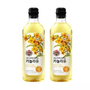 [CJ] CJ제일제당 백설 카놀라유 900ml x 2개 식용유
