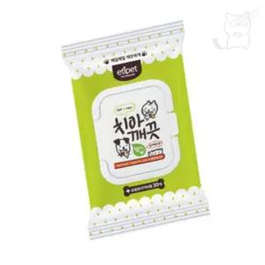 서지스토어 치아깨끗 물티슈30매 강아지구강티슈 강아지양치티슈