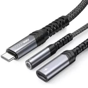 USB C to 3.5 + C타입 이어폰 고속충전 듀얼 젠더