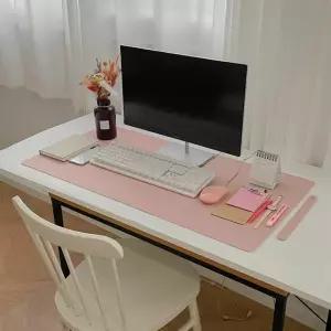 파나이  가죽 데스크매트 L사이즈 90cm 책상 논슬립 패드 가죽스트랩증정 프리미엄