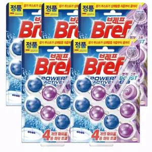 헨켈  Bref 파워액티브 - 거치식 변기세정제 프로방스 라벤더향 50g(2입)x5개 /